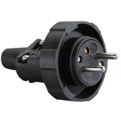   Dugó A Strend Pro Aljzathoz, Hosszabbító Kábelhez, 230V, IP65, 16A, Gumi, Fekete