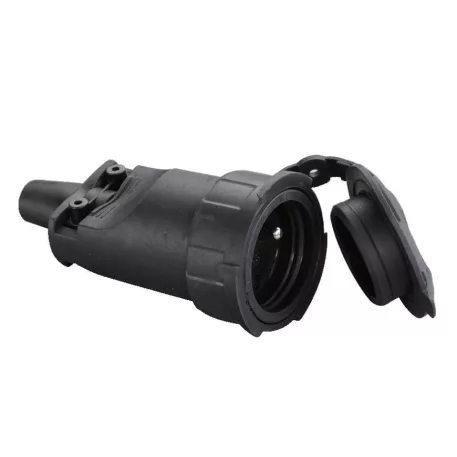 Strend Pro Aljzat, Fekete, Kábelhez, 250 V, IP20, 16A