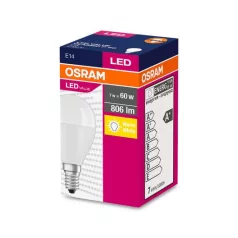   Égő Osram LED Fr 060 (Ean2939) Non-Dim, 7W/827 E14 2700K Value Classic P