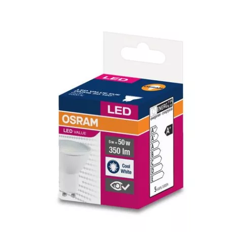 Égő OSRAM® LED GU10 50 (ean8708) 120° 5W/4000K Érték PAR16