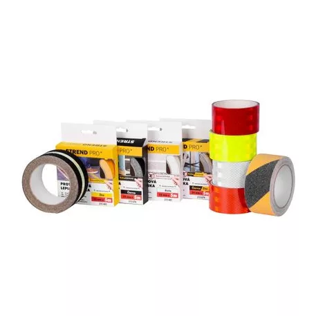 Strend Pro, ragasztószalag, extra tartós, sárga, 25 mm x 5 m