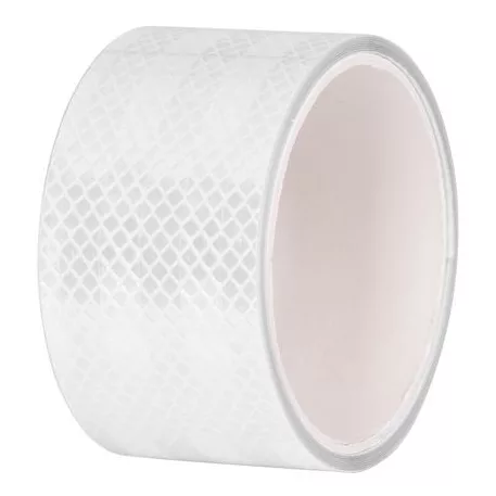 Strend Pro fényvisszaverő szalag, öntapadó, fehér, 50 mm x 2 m