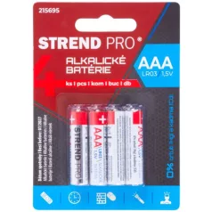Strend Pro elem, LR03,  AAA alkáli elem  4db/csomag