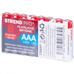 Strend Pro elem, LR03,  AAA alkáli elem 8db/csomag