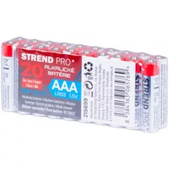Strend Pro elem, LR03,  AAA alkáli elem 20db/ csomag