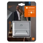 LEDVANCE NIGHTLUX® Stair Silver lámpa, mozgásérzékelővel, 3xAAA, 84x28x73 mm