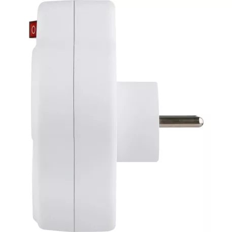 Strend Pro elosztóaljzat, fehér, 2x 16 A, USB A+C, ki/be kapcsolóval