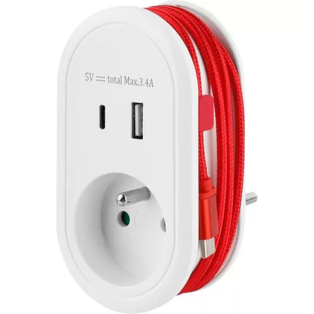 Aljzat Strend Pro, USB A+C, USB C kábellel