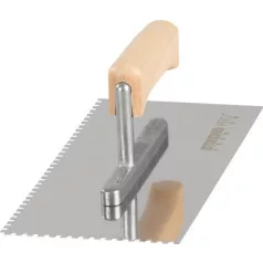   Simító Strend Pro Premium, fanyél, 270 x 130 mm, 4 mm, rozsdamentes acél