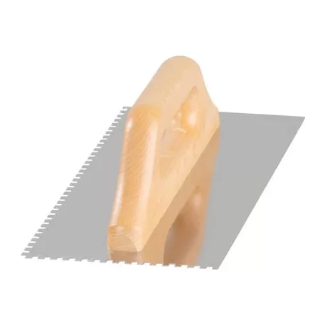 Simító Strend Pro Premium, fanyél, 270 x 130 mm, 4 mm, 0,7 mm,  rozsdamentes acél