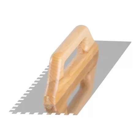 Simító Strend Pro Premium, fanyél, 380 x 130 mm, 8mm, 0,7 mm,  rozsdamentes acél