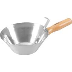 Kőműveskanál Strend Pro, rozsdamentes, fa nyél, 180 mm