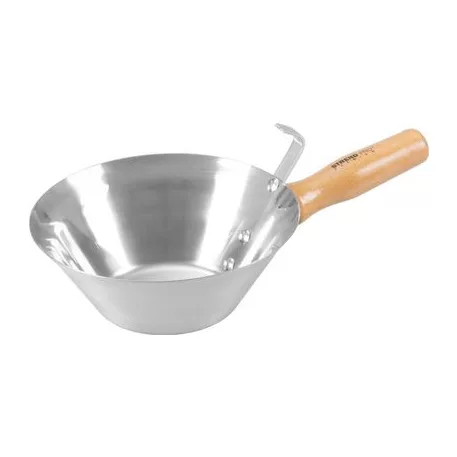 Kőműveskanál Strend Pro, rozsdamentes, fa nyél, 180 mm