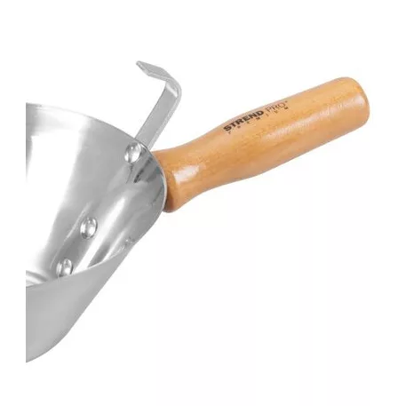 Kőműveskanál Strend Pro, rozsdamentes, fa nyél, 180 mm