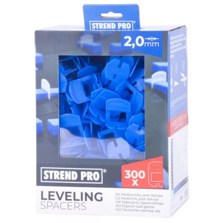 Szintező, Spacer Strend Pro Ls230T, Csempe Alatt, 2 mm, csomag 300 db, kék műanyag