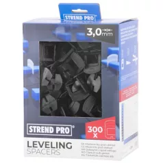   Szintező, Spacer Strend Pro Ls230T, Csempe Alatt, 3 mm, csomag 300 db, fekete műanyag