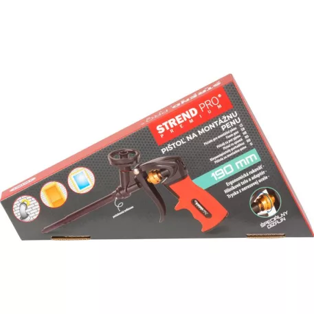 Gun Strend Pro Premium, JWF-F101B, Alu, Teflon, 190 mm, PUR szerelőhabhoz
