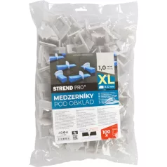   XL Strend Pro, távtartó szintező, 1.0 mm, 13-22 mm, 100 db, szürke