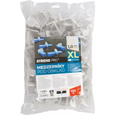 XL Strend Pro, távtartó szintező, 1.0 mm, 13-22 mm, 100 db, szürke