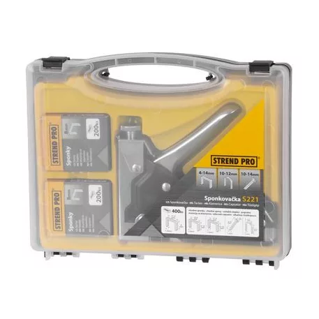 Tűzőgép 4-14 mm Állítható (+ Tűzőgépkapcsok)