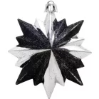 Xmas Hn3 L505206Abs Dísz, 6 darab, Fonott /Ezüst