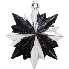 Xmas Hn3 L505206Abs Dísz, 6 darab, Fonott /Ezüst