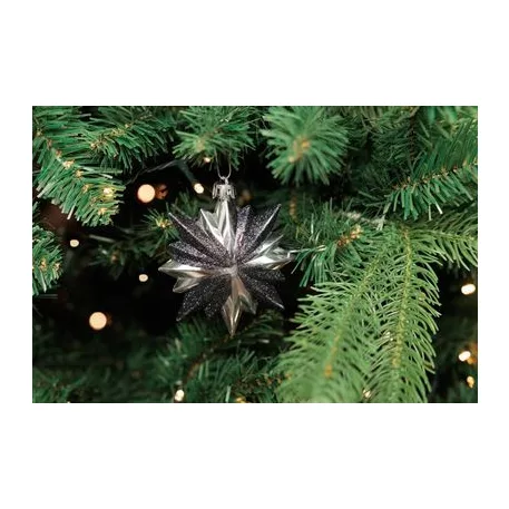 Xmas Hn3 L505206Abs Dísz, 6 darab, Fonott /Ezüst