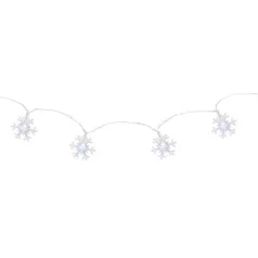 LED fényfüzer MagicHome SnowFlake, 90 cm, 10xLED fehér, 2xAA