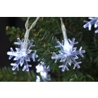 LED fényfüzer MagicHome SnowFlake, 90 cm, 10xLED fehér, 2xAA