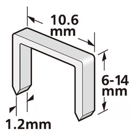 Sp+ Premium Tűzőgép Kapocs J910, 10 mm, 1,2x10,6 mm, 1000 db