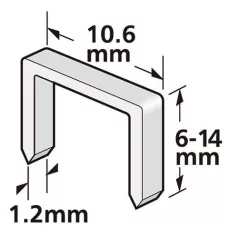   Sp+ Premium Tűzőgép Kapocs J912, 12 mm, 1,2 x 10,6 mm, 1000 db
