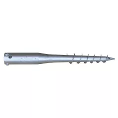 Földcsavar Zn, 650x68x1,5 mm, 3xM8