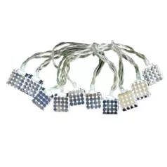 LED fényfüzer MagicHome Metal Cube, ezüst, 2xAA