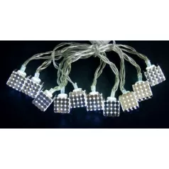 LED fényfüzer MagicHome Metal Cube, ezüst, 2xAA