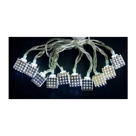 LED fényfüzer MagicHome Metal Cube, ezüst, 2xAA