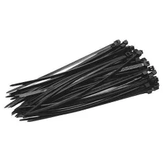 Sp+ Gyorskötöző, 250x4,8 mm, 50 db, Fekete, Nylon, Kötő