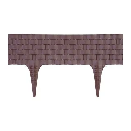 Ágyásszegély 2,46 m, barna, UV