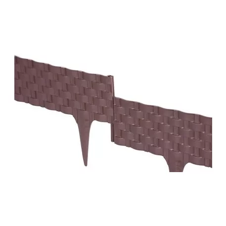 Ágyásszegély 2,46 m, barna, UV