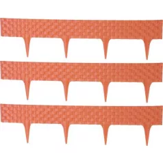 Ágyásszegély 2,46 m, Terrakotta, UV