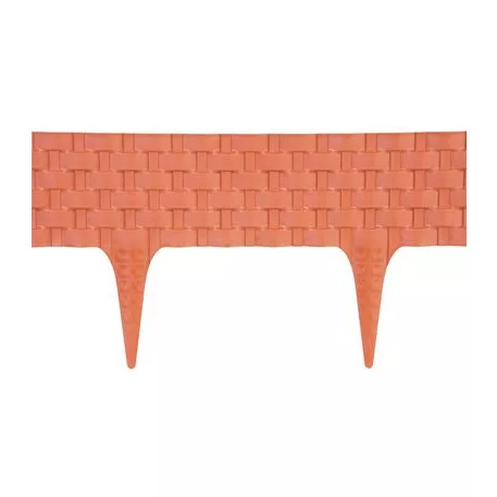 Ágyásszegély 2,46 m, Terrakotta, UV