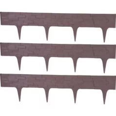 Ágyásszegély 2,38 m, barna, UV