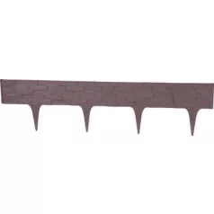 Ágyásszegély 2,38 m, barna, UV