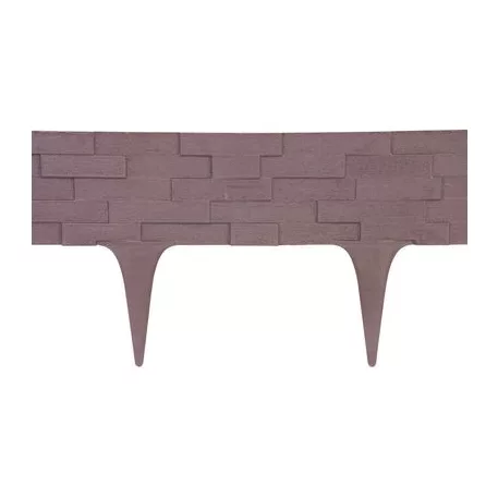 Ágyásszegély 2,38 m, barna, UV