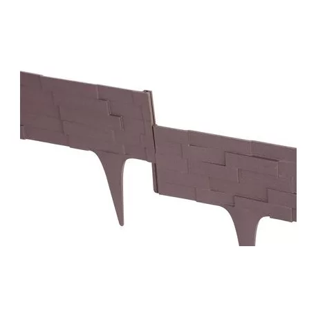 Ágyásszegély 2,38 m, barna, UV