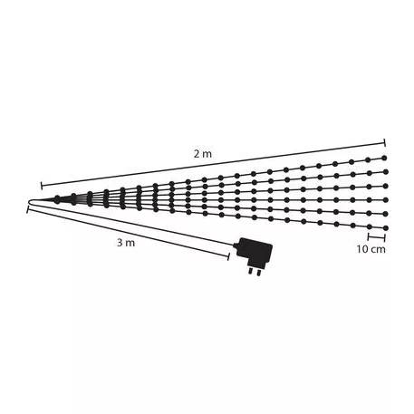 MagicHome Karácsonyi égő Twisted Stars 180S, LED