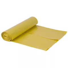   Szemeteszsák Ldpe 070x110x0,050 cm, Sárga, 15 db, 120 L, Ujrahasznosítható