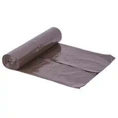   Szemeteszsák Ldpe 070x110x0,050 cm, Barna, 15 db, 120 L, Ujrahasznosítható