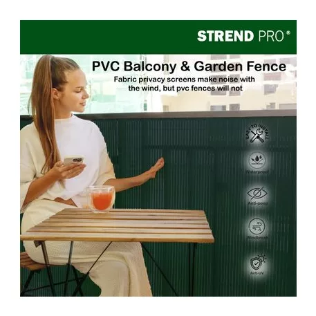 Kerítés Ence Df13, PVC 1000 mm, L-3 m, Zöld, 1300g/m2, UV