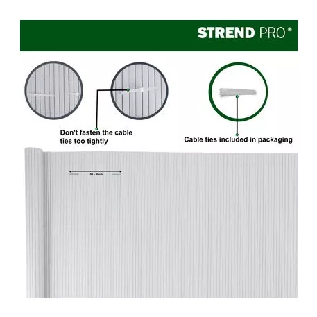 Kerítés Ence Df13, PVC 1000 mm, L-3 m, Szürke, 1300g/m2, UV