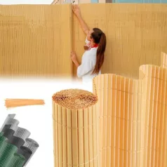   Kerítés Ence Df13, PVC 1500 mm, L-3 m, Bambusz, 1300g/m2, UV